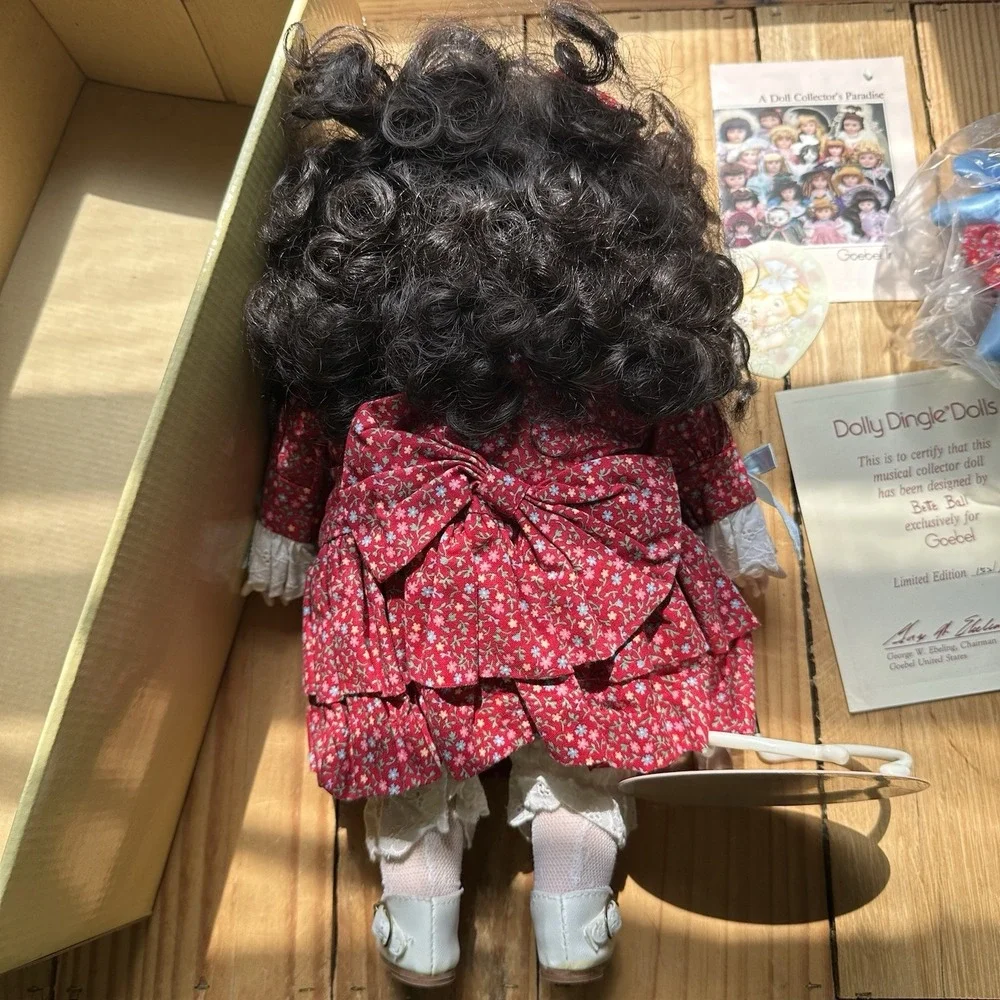 90s DOLLY DINGLE DOLLS 90s Musical Goebel Bette Ball Teedie Bumps Porcelain Doll